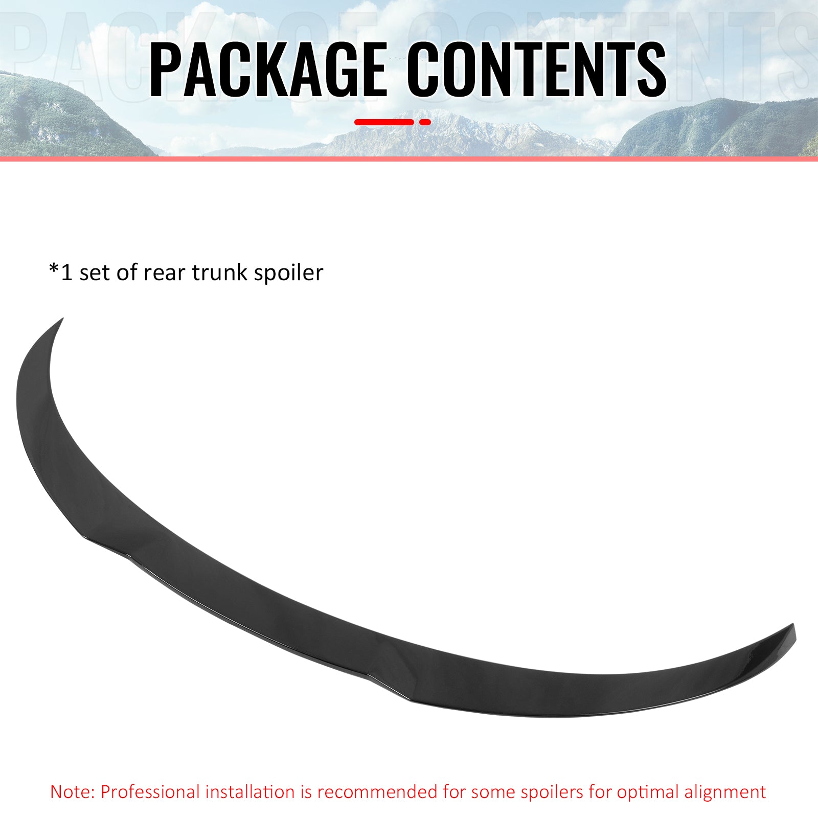 Fits 25-26 Tesla Model Y Juniper Trunk Spoiler Gloss Black Rear Wing ABS Trim