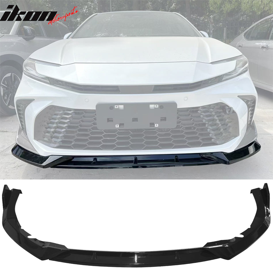 2025-2026 Toyota Camry SE XSE IKON V2 Gloss Black Front Bumper Lip ABS