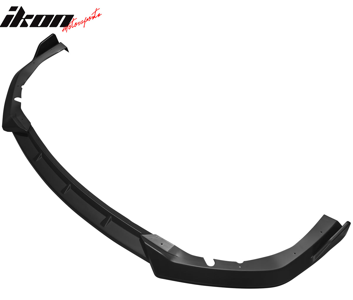 IKON MOTORSPORTS Front Bumper Lip, Compatible with 2025-2026 Toyota Camry SE XSE Nightshade, IKON V2 Style Matte Black ABS Plastic Air Dam Chin Spoiler Protector Splitter 3PCS