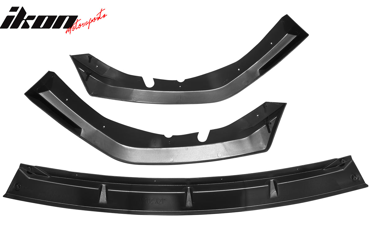 Fits 25-26 Toyota Camry SE XSE IKON V2 3PCS Front Bumper Lip Chin Matte Black