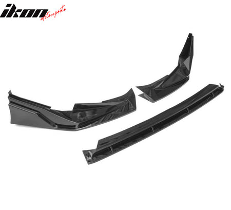 Fits 25-26 Toyota Camry SE XSE IKON Front Bumper Lip Chin Spoiler PP Gloss Black