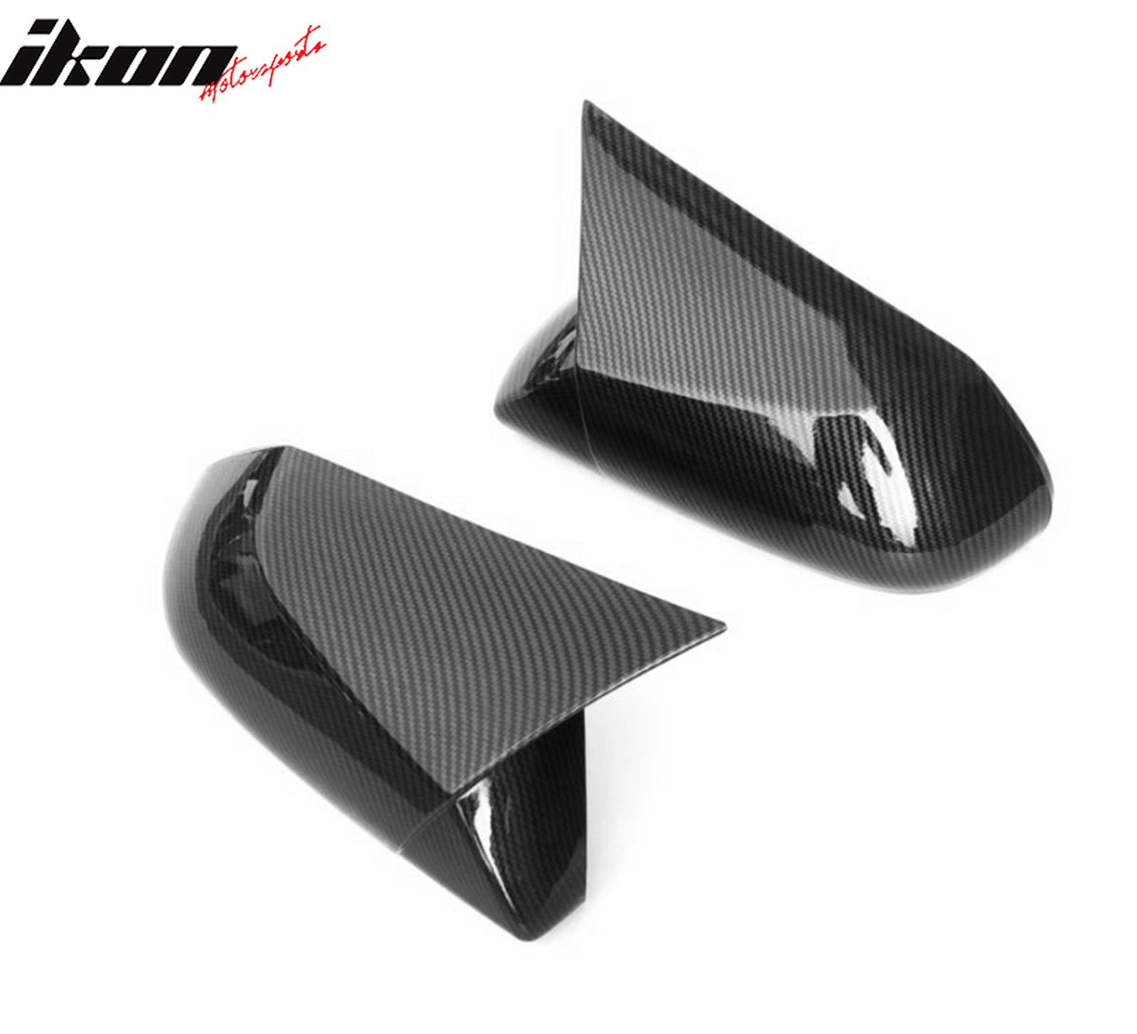 Fits 18-26 Toyota Camry/19-22 Avalon M Style Mirror Covers Carbon Fiber Paint