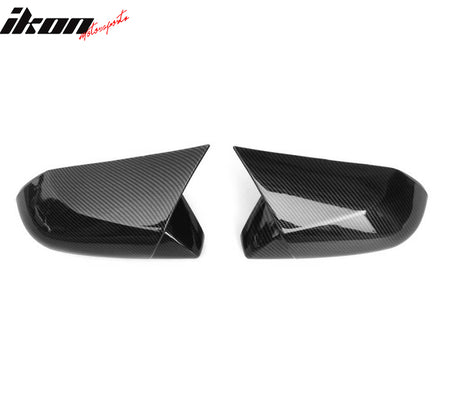 Fits 18-26 Toyota Camry/19-22 Avalon M Style Mirror Covers Carbon Fiber Paint
