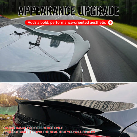 Fits 25-26 Toyota Camry XV80 9th Gen Z Style Rear Trunk Spoiler Wing Lip White