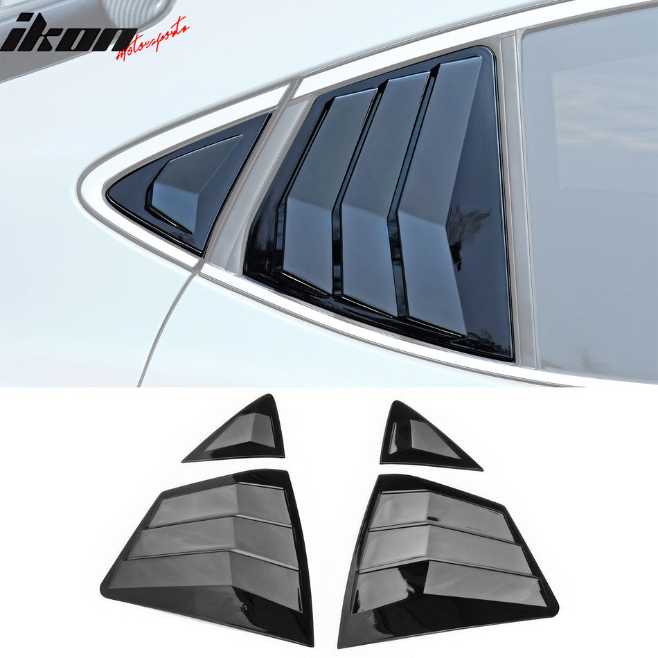 2025-2026 Toyota Camry IKON Style Gloss Black Side Window Louvers ABS
