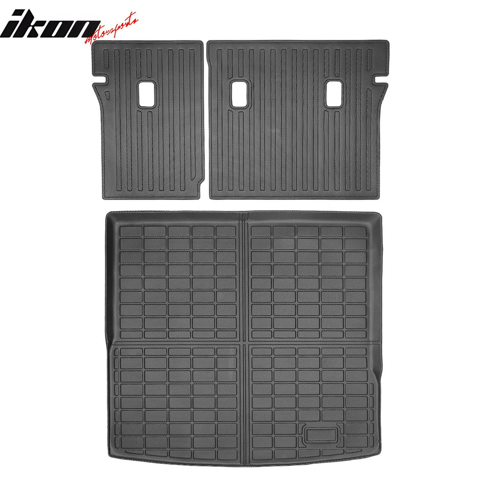2025 - 2026 Volkswagen Tiguan Waterproof Rear Trunk + Backrest Mats TPEIkon Motorsports