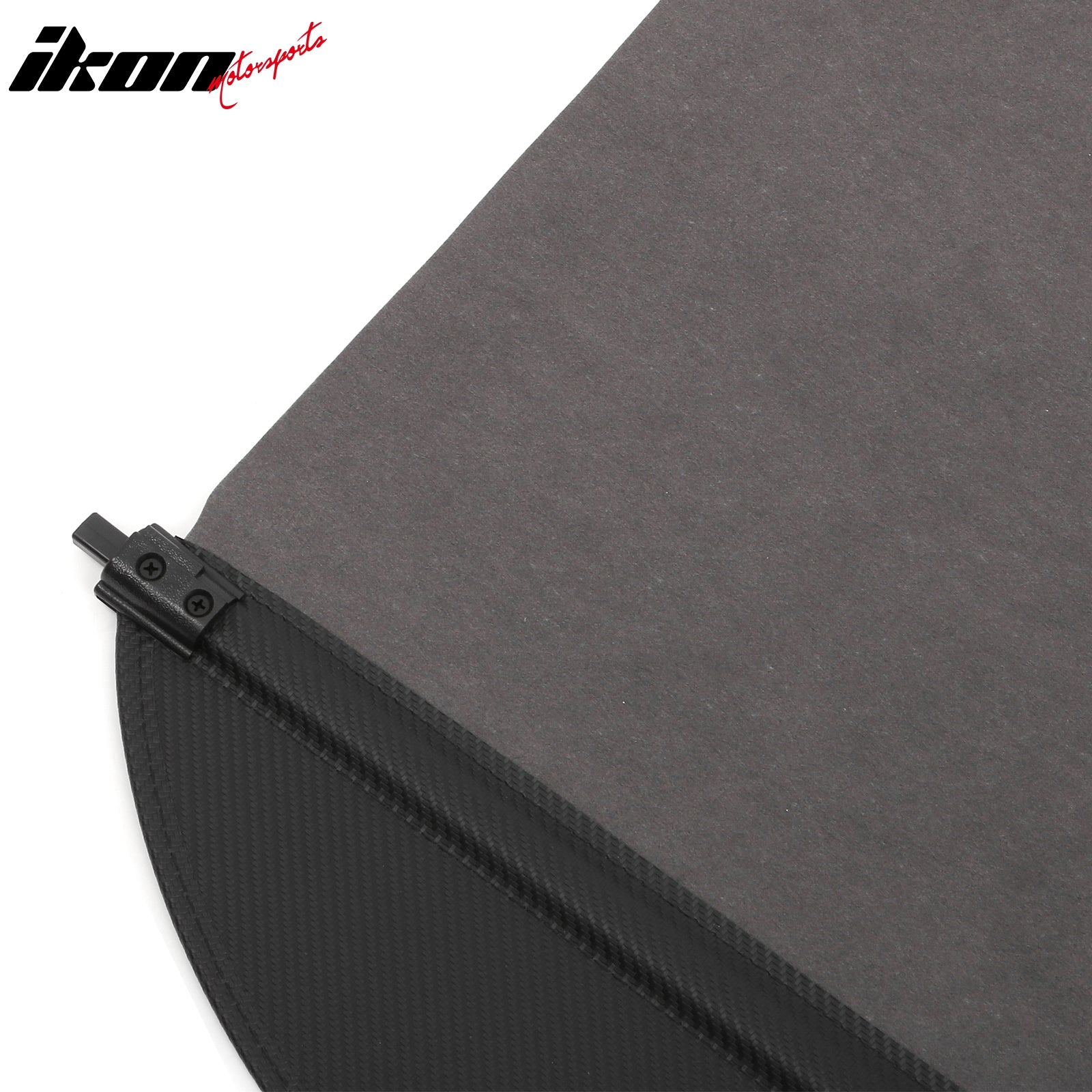 Fits 25-26 Cadillac Optiq Carbon Fiber Print Retractable Rear Trunk Cargo Cover