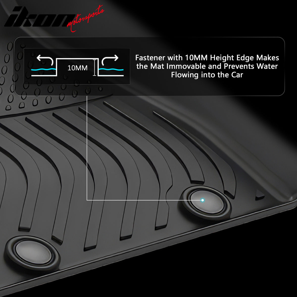 Fits 25 MINI Cooper F65 4-Door Hardtop TPE All Weather 3D Floor Mats Cargo Liner