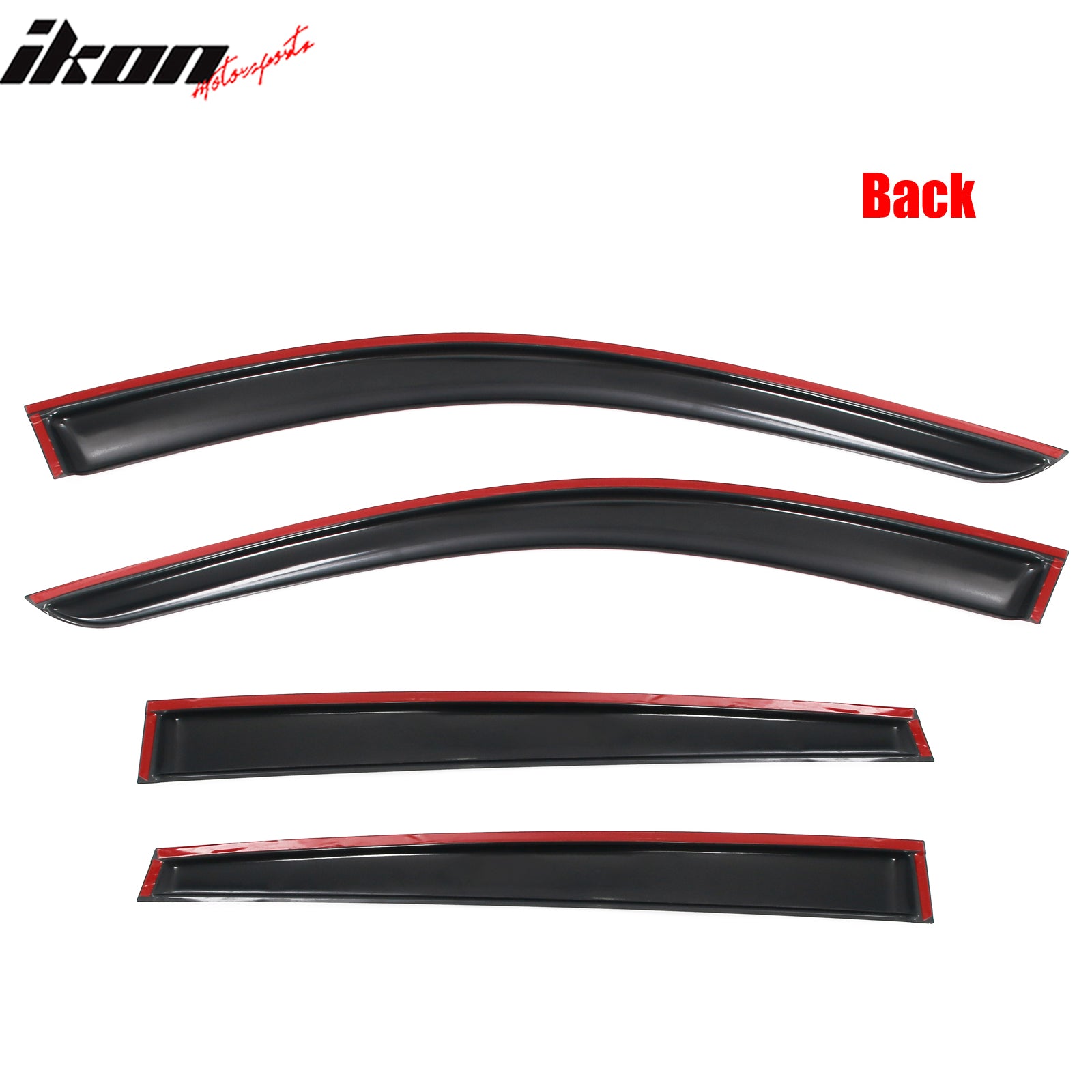 Fits 25-26 Nissan Kicks Window Visors Vent Rain Wind Sun Guard Deflector Tape-On