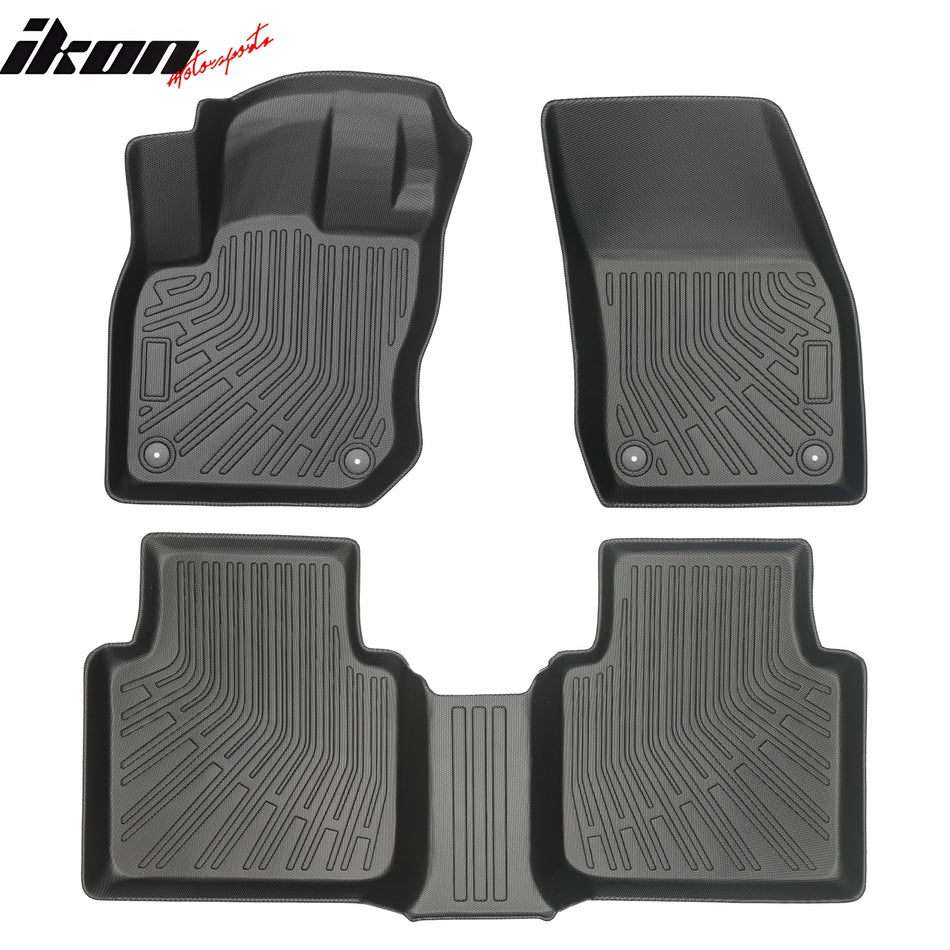 2025 -2026 Volkswagen Tiguan Floor Mats TPE All Weather 3D Heavy Duty Carpet