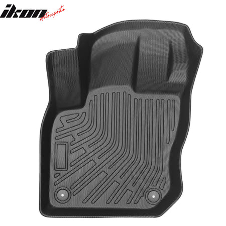 Fits 25-26 Volkswagen Tiguan Floor Mats TPE All Weather 3D Heavy Duty Carpets