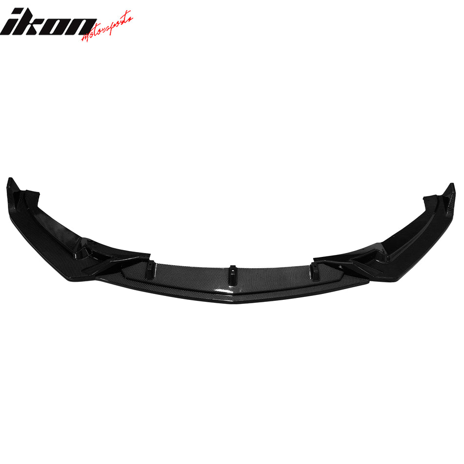 2025 Cadillac CT5 Luxury Carbon Fiber Print 3PCS Front Bumper Lip PP