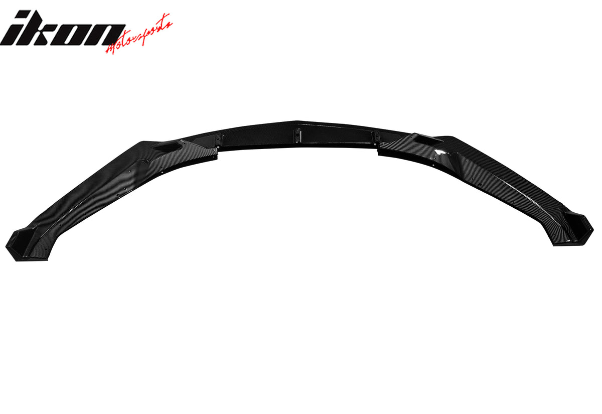 Fits 25-26 Cadillac CT5 Luxury Carbon Fiber Print Front Bumper Lip Spoiler 3PC