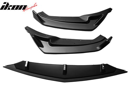 Fits 25-26 Cadillac CT5 Luxury Trim Matte Black Front Bumper Lip Spoiler PP 3PCS