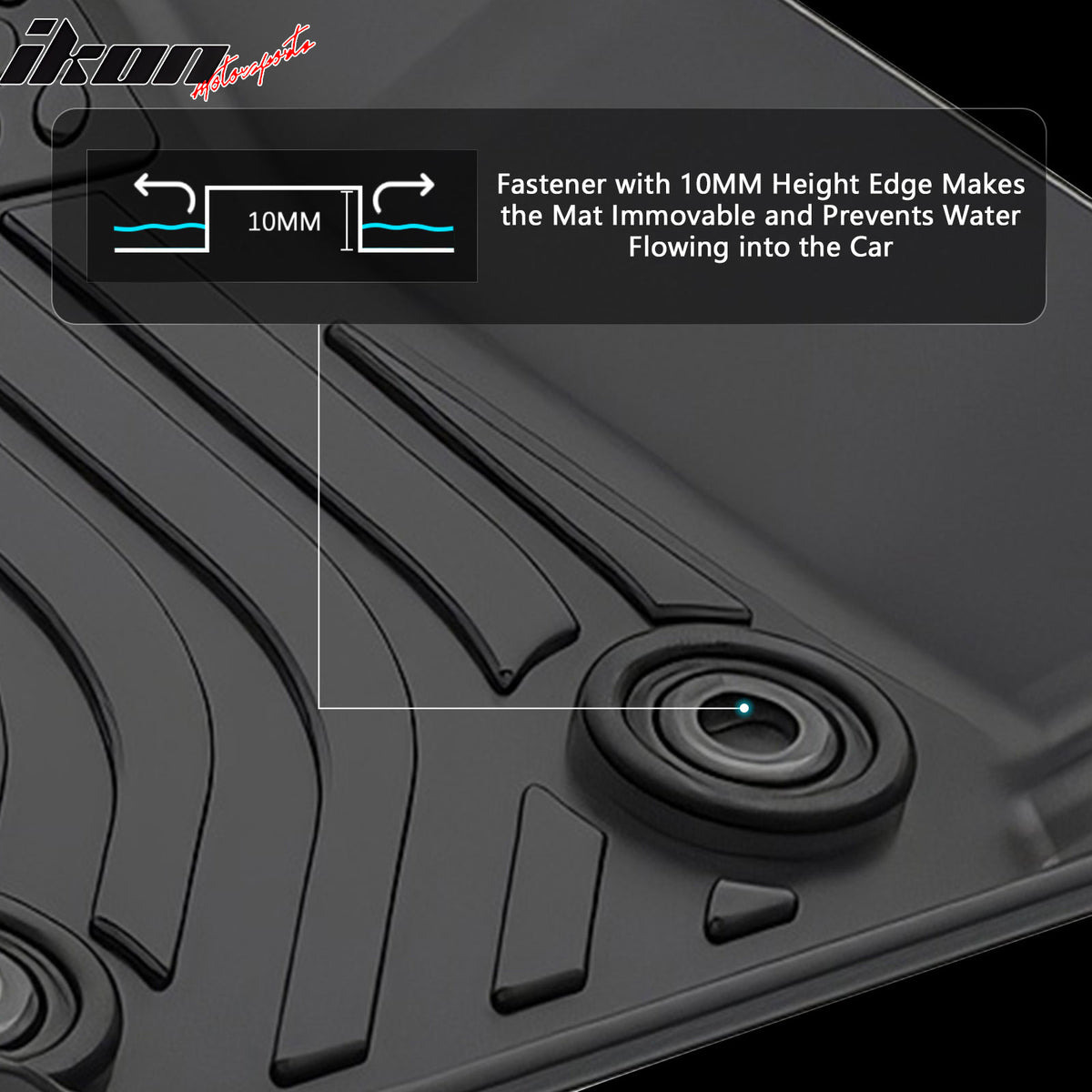 Fits 25-26 Subaru Forester Non-Slip 3D Molded Floor Mats All Weather TPE Carpets