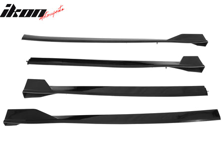 Fits 25-26 Toyota Camry SE XSE Side Skirts TRD Rocker Panel Lip Gloss Black PP