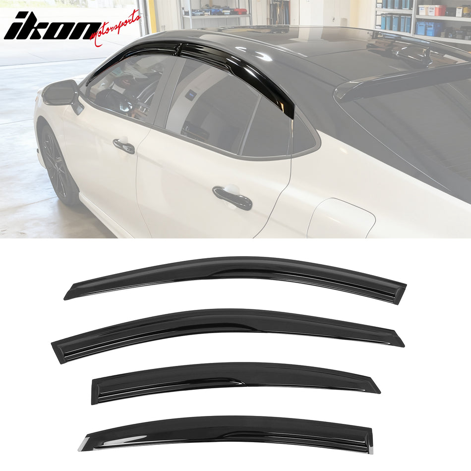 Window Visors for Toyota Camry 2025-2026 Mugen Style Tape on Vent Rain Guards