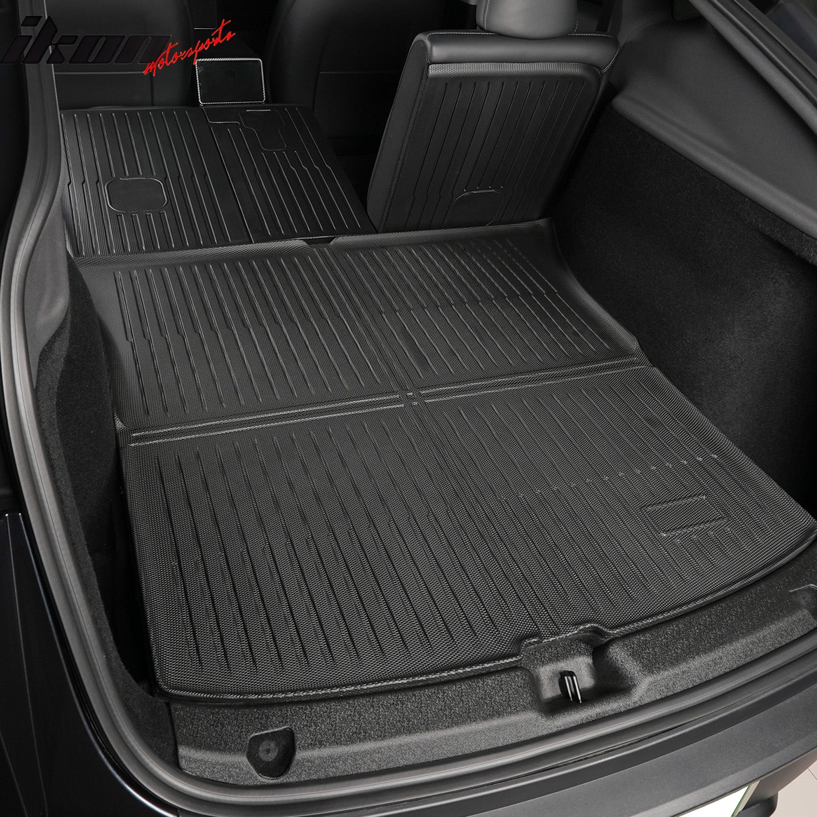 Fits 2026 Tesla Model Y Juniper 5 Seat TPE Waterproof Rear Cargo Trunk Tray Mats