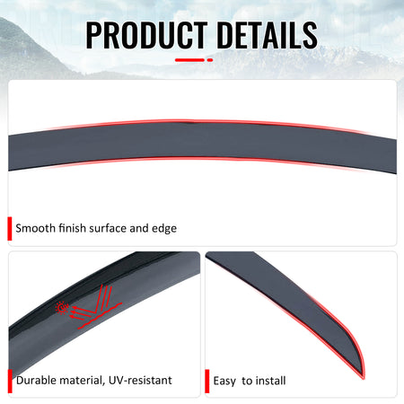 Fits 2026 Tesla Model Y Juniper OE Style Trunk Spoiler Matte Black Rear Wing ABS