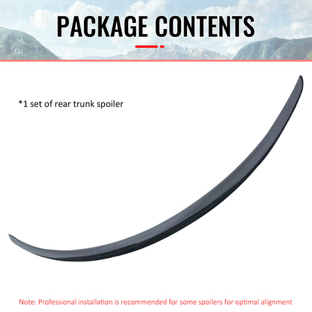 Fits 2026 Tesla Model Y Juniper OE Style Trunk Spoiler Matte Black Rear Wing ABS