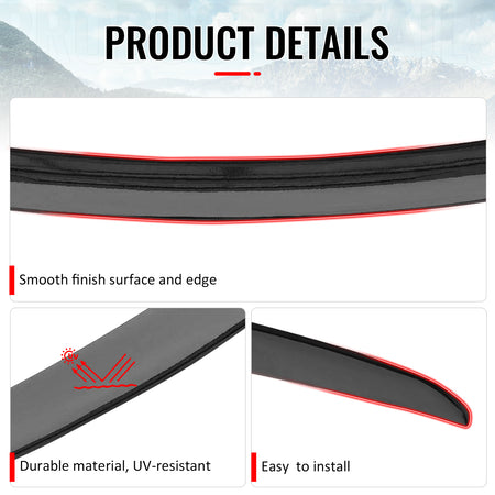 Fits 2026 Tesla Model Y Juniper OE Style Trunk Spoiler Gloss Black Rear Wing ABS