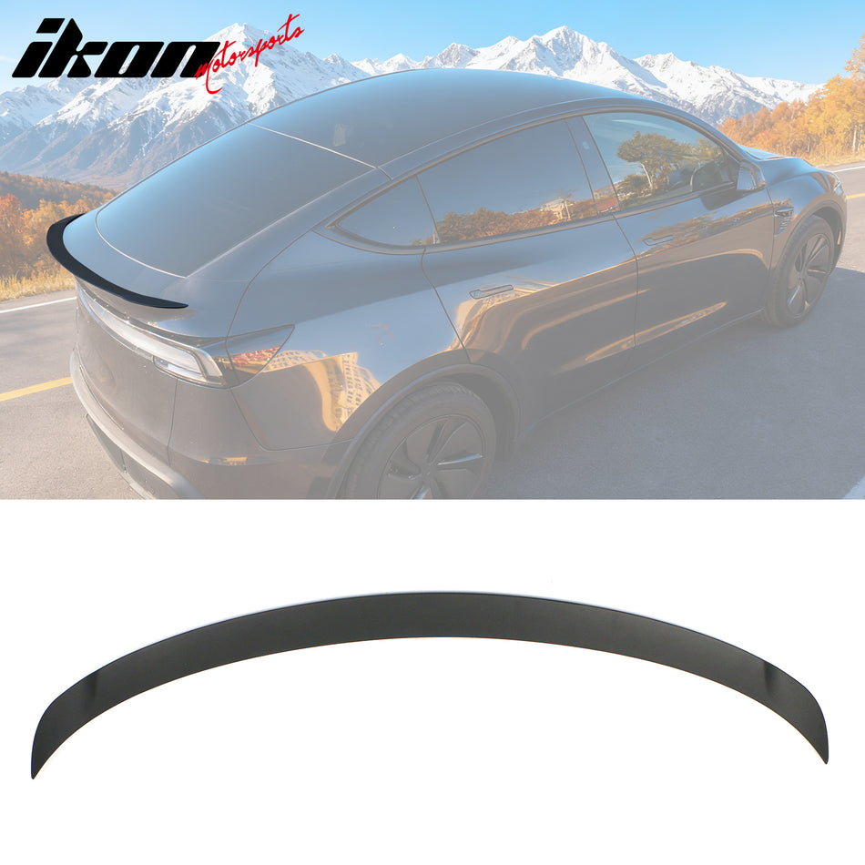 2026 Tesla Model Y Juniper P Style Rear Trunk Spoiler Matte Black ABS