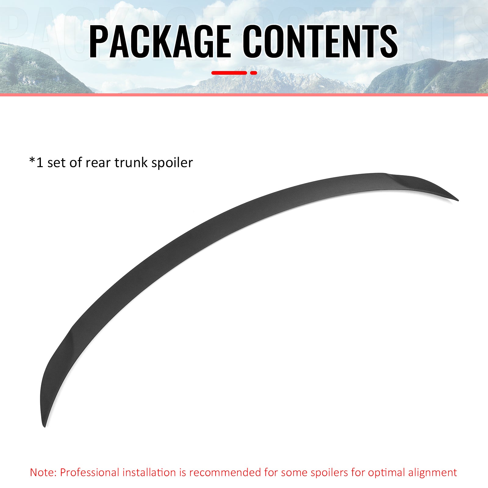 Fits 2026 Tesla Model Y Juniper P Style Trunk Spoiler Matte Black Rear Wing ABS