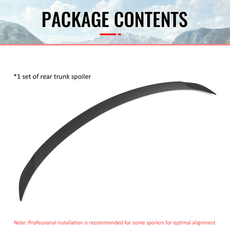 Fits 2026 Tesla Model Y Juniper P Style Trunk Spoiler Matte Black Rear Wing ABS