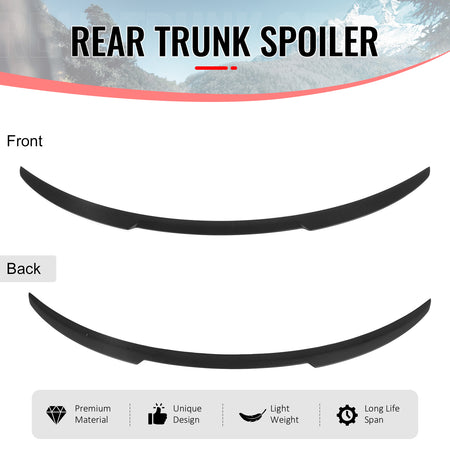 Fits 2026 Tesla Model Y Juniper V Style Trunk Spoiler Matte Black Rear Wing ABS
