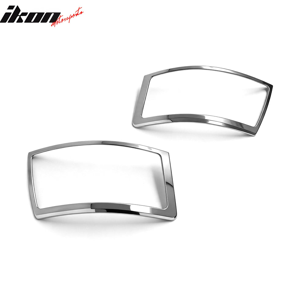 2005-2008 Audi A6 4-Door Chrome Rear Tail Light Bezels Frame Trim ABS 2PCS Set