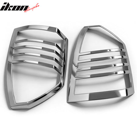 Fits 05-07 Chrysler 300/300C 2PC Replacement Tail Lights Bezel Covers Chrome ABS