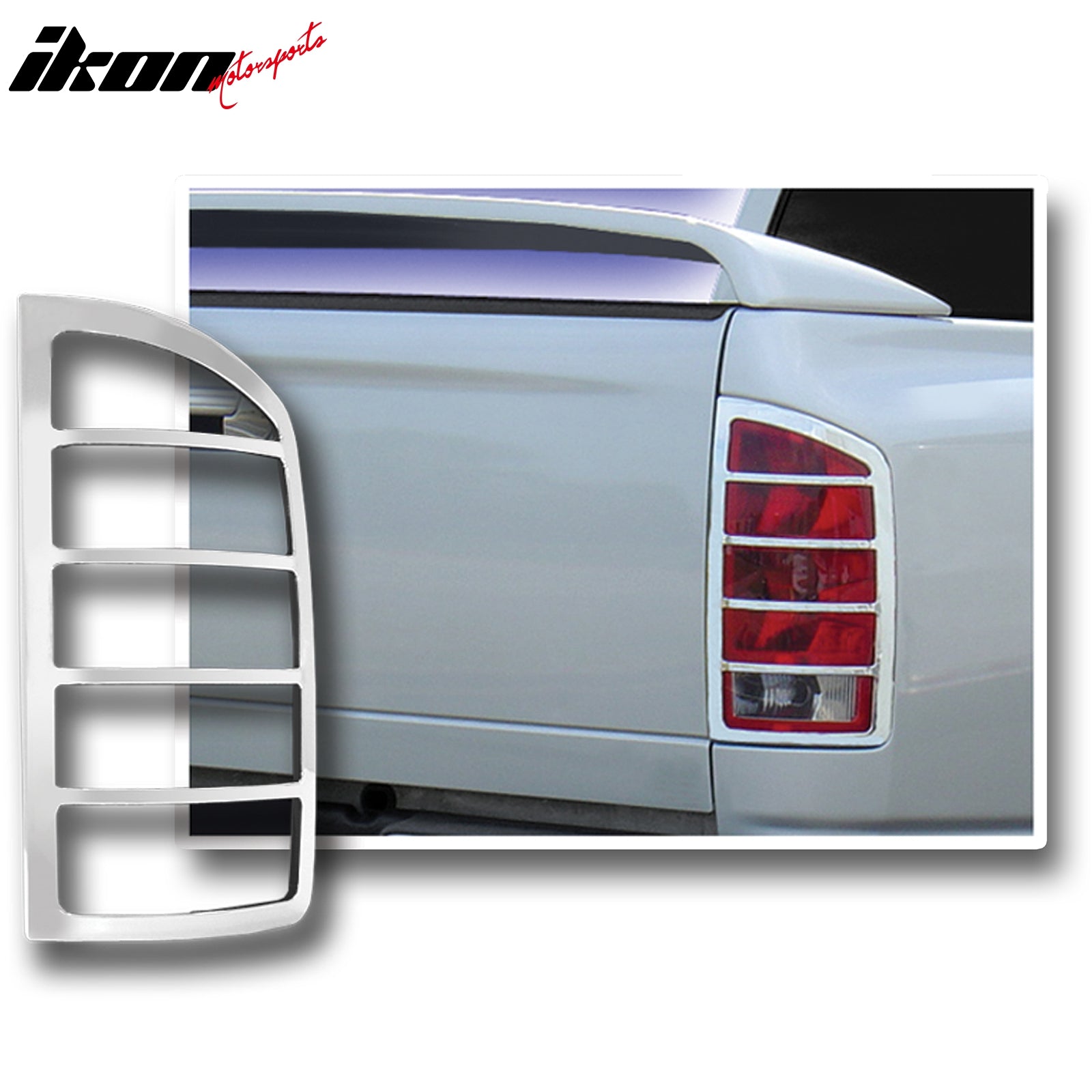 1Pair Bumper Fog Light Lamp Bezel Cover Fit For 2002-08 Dodge Ram