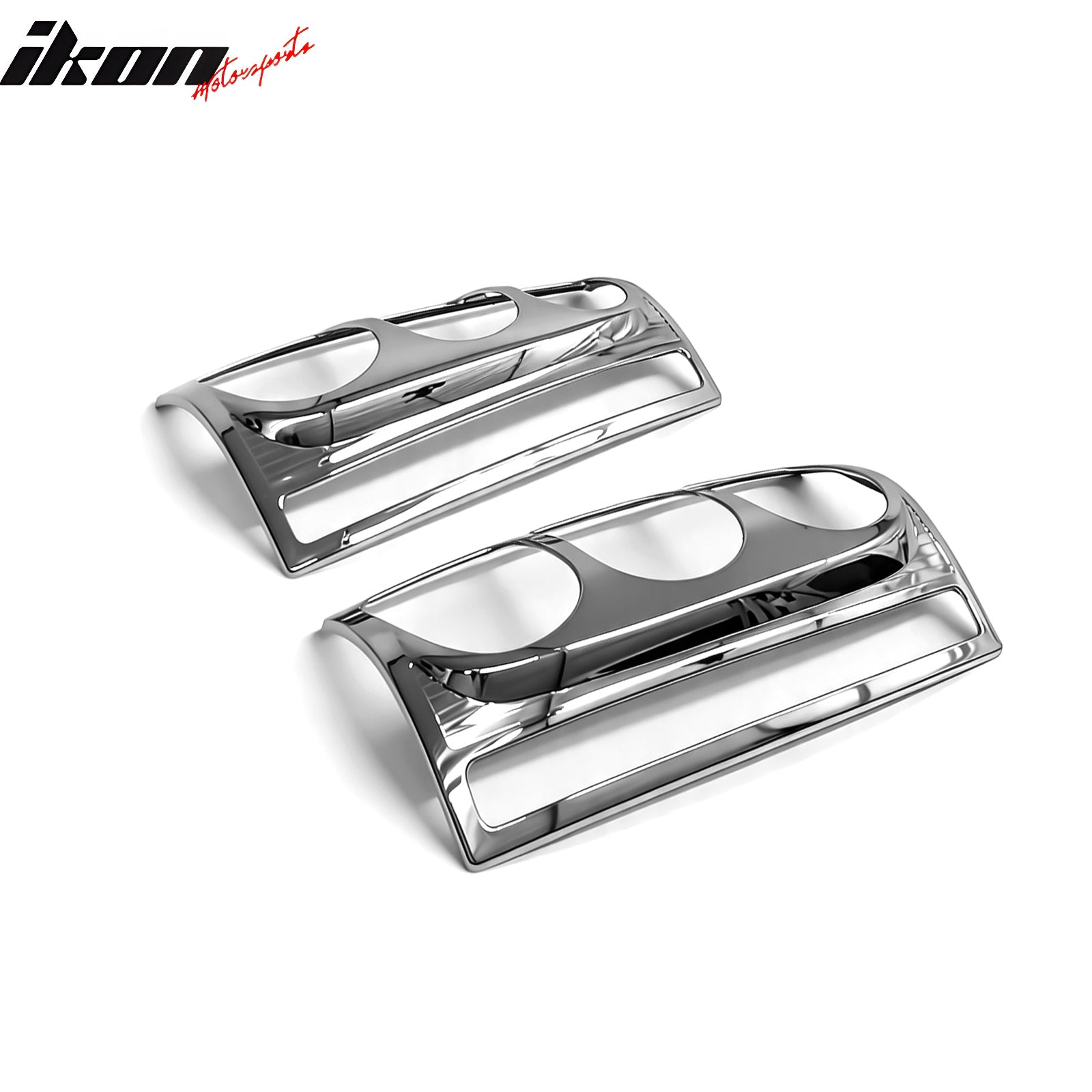 Fits 07-13 GMC Yukon & XL 2PCS Replacement Rear Tail Lights Bezel Covers Chrome