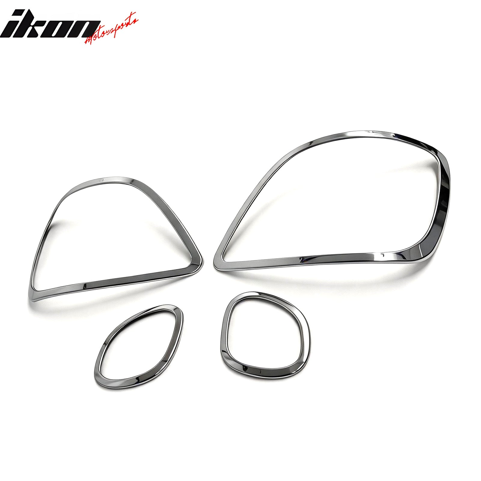 Fit 1998-2005 Lexus GS Series Tail Light Bezels Chrome ABS 4PCS