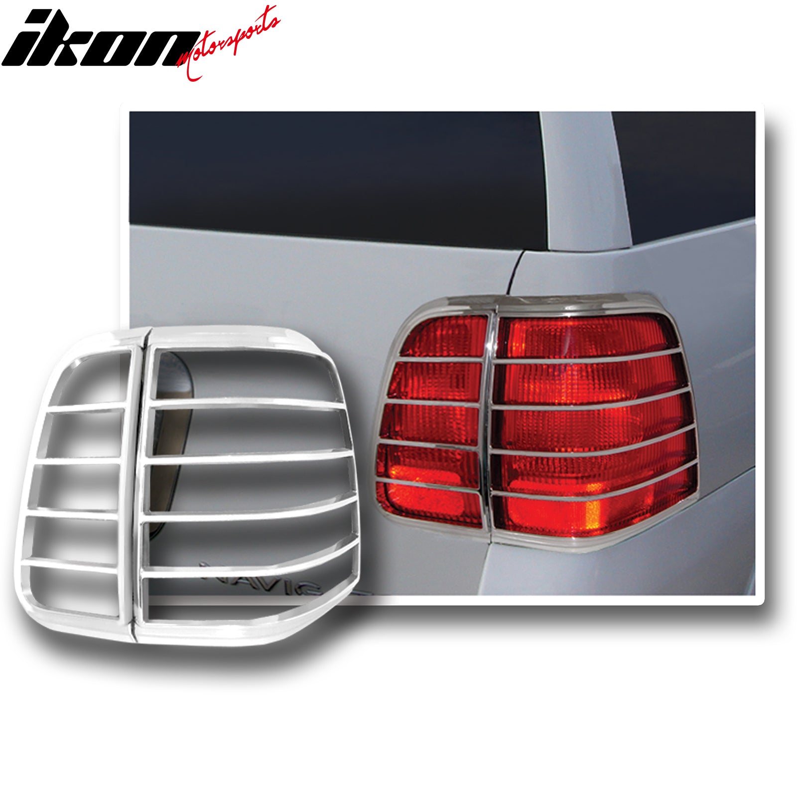 IKON MOTORSPORTS, Tail Light Bezel Compatible with 2003-2006