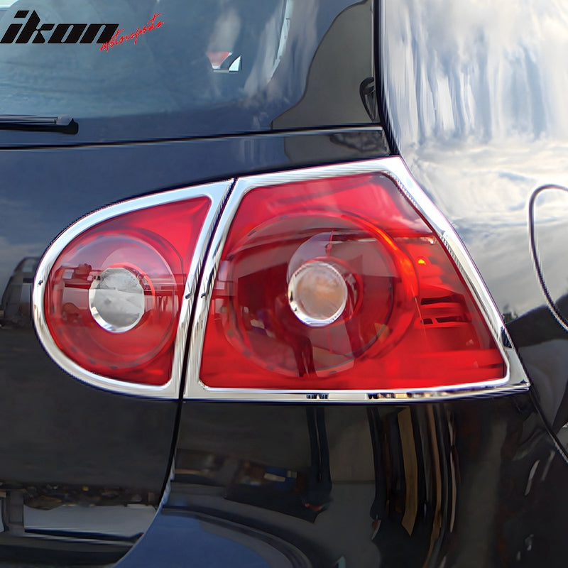 2006-2009 Volkswagen Golf 5/Rabbit Chrome 4PC Tail Lights Bezel Covers