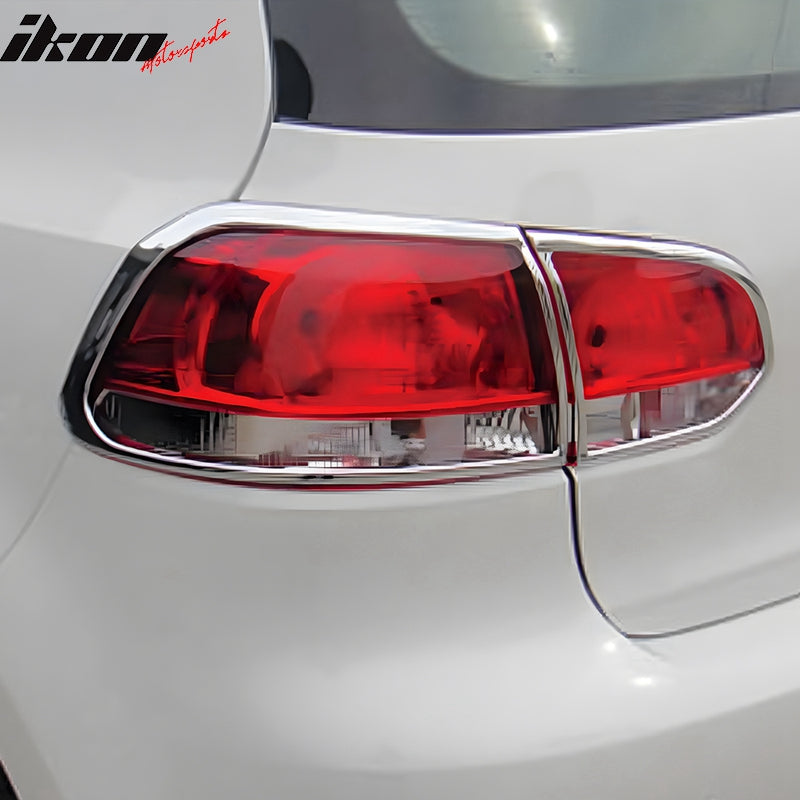 2010-2014 Volkswagen Golf 6/GTI Chrome 4PCS Tail Lights Bezel Covers