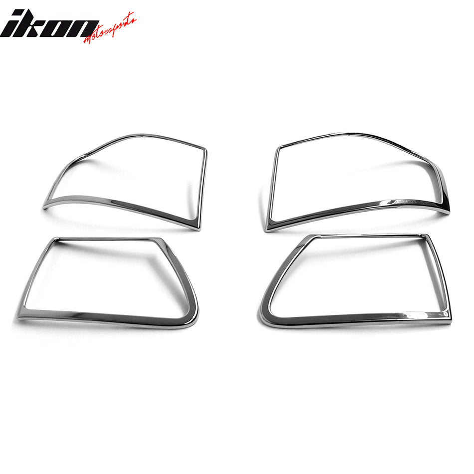 2006-2011 Lexus GS-Series Chrome Rear Tail Light Bezels Trims ABS 4PCS Set