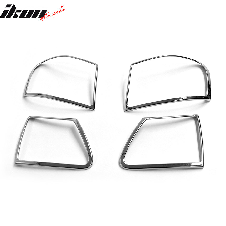 Fit 2006-2011 Lexus GS-Series Tail Light Bezels Chrome ABS 4PCS