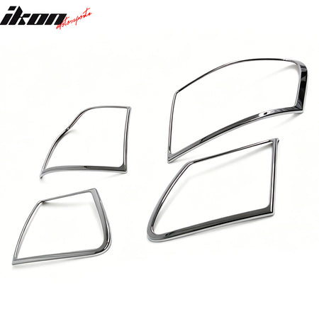 Fits 06-11 Lexus GS-Series Chrome Rear Tail Light Bezels Trims ABS 4PCS Set