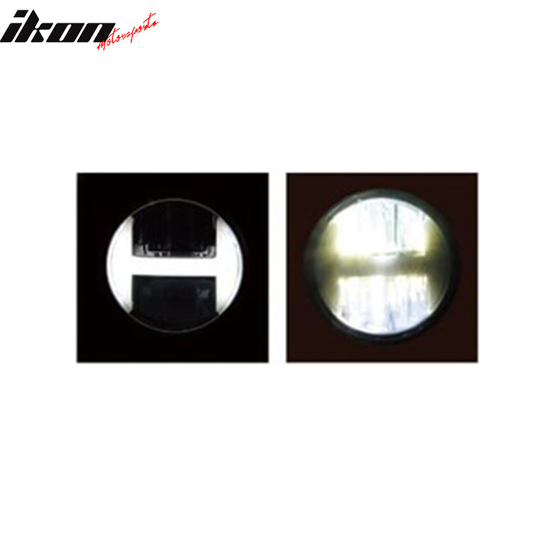 IKON MOTORSPORTS Fog Lights, Compatible With 2015-2016 Fusion 09-15 Focus, Clear Lens Replacement Pair Fog Lamps Left & Right for Cars