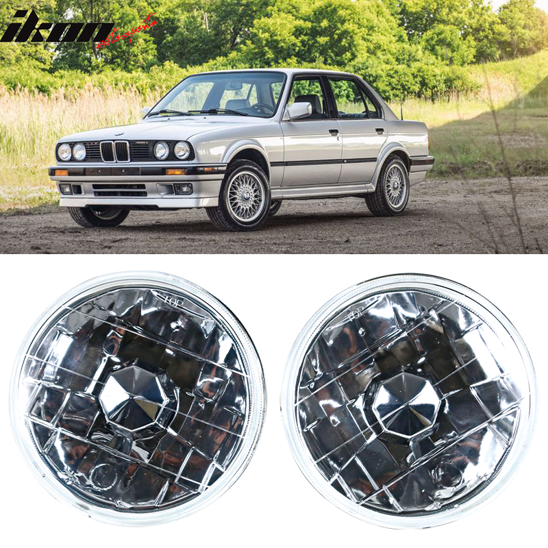 Universal Clear Lens 5in 2PCS Round Headlights Conversion Head Lamps