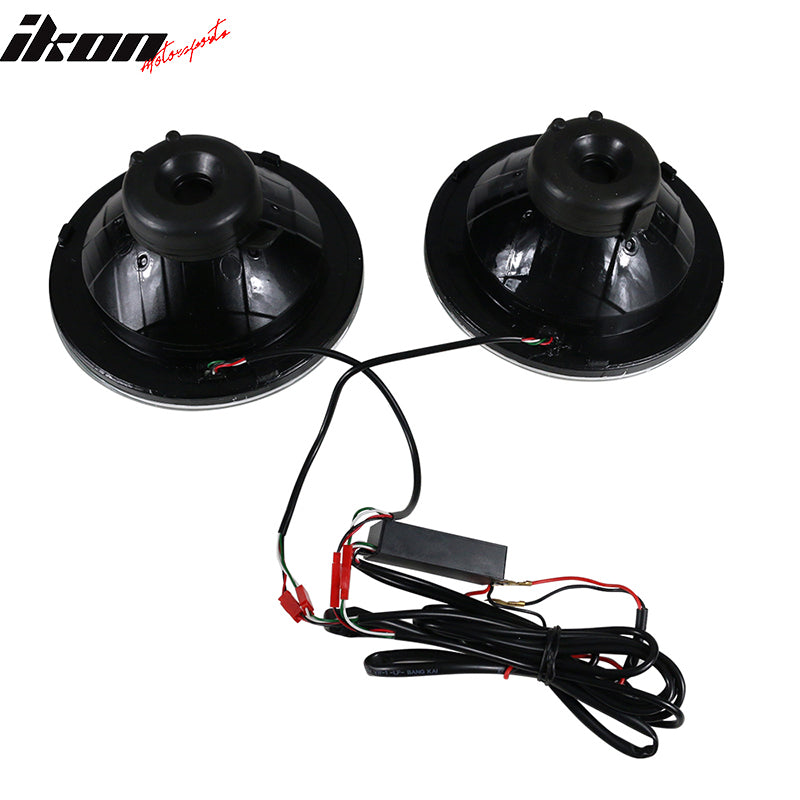 Head Lights Compatible With Most Vehicles, Universal 7 Inch Round