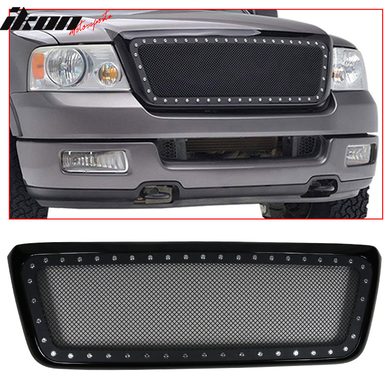 Fits 04-08 Ford F150 Front Upper Mesh Grille Rivet w/ Shell - ABS