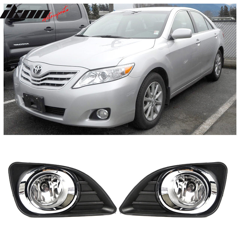 2010-2011 Toyota Camry Non Hybrid Model Clear Front Bumper Fog Lights