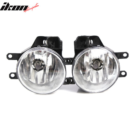 Fits 14-19 Toyota Tundra 2PC Front Bumper Fog Lights Lamp Left Right W/Clear Len