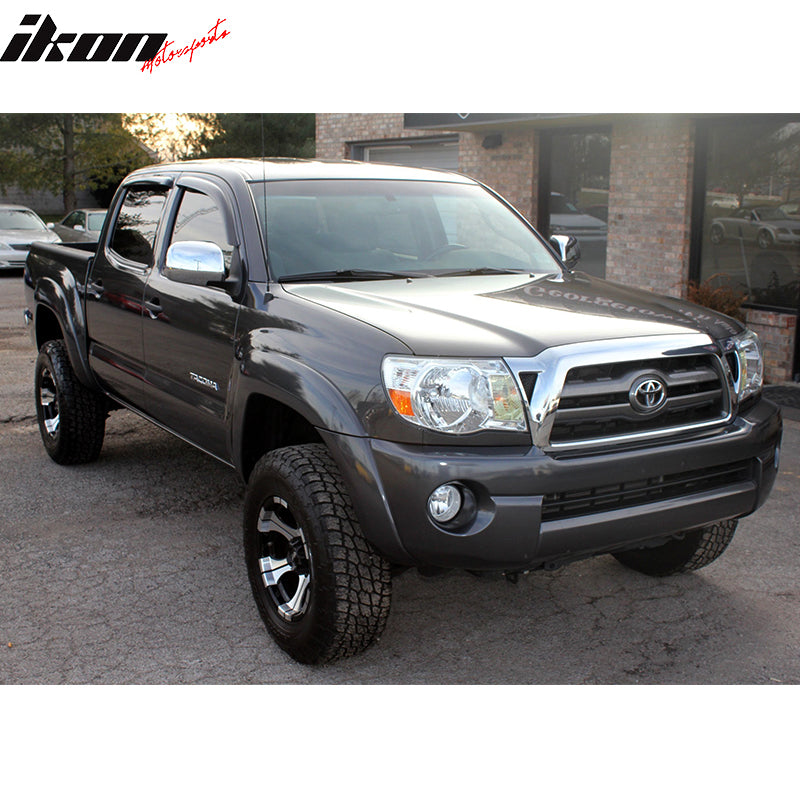 Fog Lights Compatible With 2005-2011 Toyota Tacoma, Front Bumper Clear Fog Lamps Left Right by IKON MOTORSPORTS