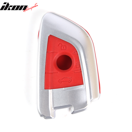 Fits BMW 1 3 4 5 6 7 Series Remote Blade 3 Key Fob Shell Holder Cover Silver Red