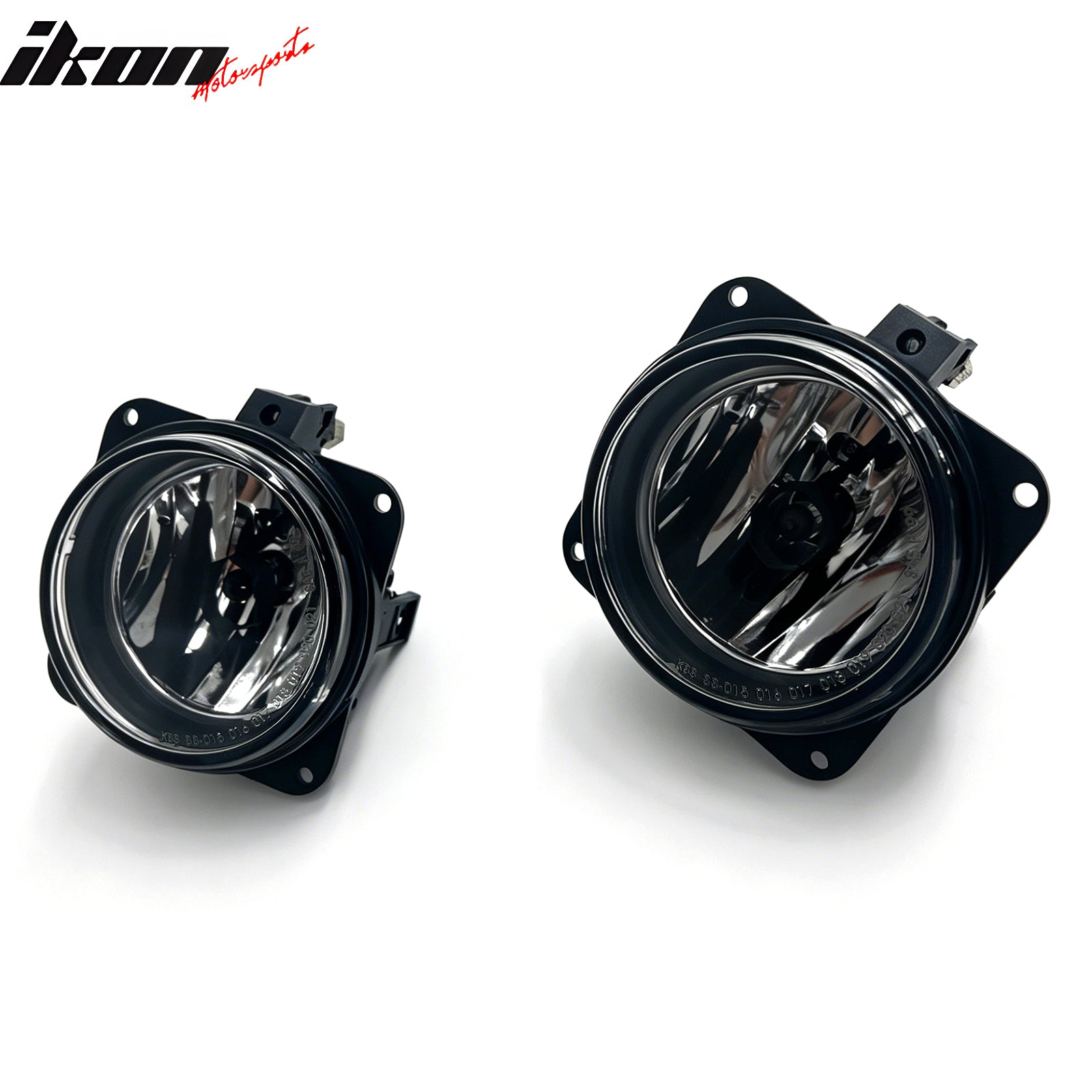 IKON MOTORSPORTS Fog Lights, Compatible with 2002-2005 Ford Focus SVT, 2003-2004 Mustang Cobra, 2002-2003 Lincoln LS, 2005-2006 Escape, Clear Lens Front Bumper Driving Fog Lamp, Pair