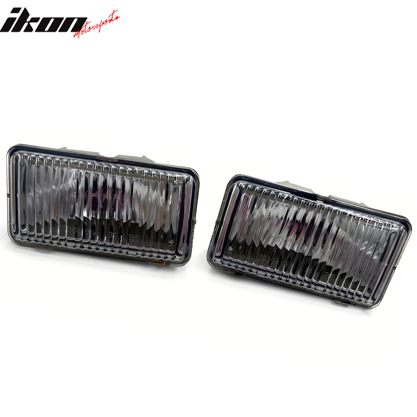 IKON MOTORSPORTS Fog Lights, Compatible with 1998-2004 Chevrolet S10 Base/LS Models 1998-2005 Blazer, Clear Lens Front Bumper Driving Fog Lamp, Pair